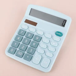 Calculatrice De Bureau Fonction Standard à 12 Chiffres-Bleu