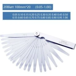 CALES COTES METRIQUES JEU DE CALES JAUGE D'EPAISSEUR，Jauge De Bouchon Jauge D’épaisseur Et D’épaisseur Jauge D’épaisseur De Haute Précision Jauge D’épaisseur En Acier Inoxydable Jauge Feuille -Promos Outil Virtuose Magasin 100155558 3