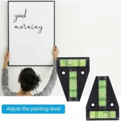 3pcs Niveau à Bulle Petit, Niveau Bulle Type T, Mini Niveau à Bulle En Plastique, Niveau De Poche, Mini Niveau À Bulle Accessoire Pour Camping Cars Ou Caravanes - 58x43x13mm -Promos Outil Virtuose Magasin 100343924 4