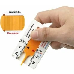 Jauge Profondeur Pneu Outil De Mesure De La Jauge De Profondeur De La Bande De Roulement Des Pneus 0-20 Mm Jauge De Jauge D'usure De Pneu Jauge De Profondeur Pour Voiture Camion Vélo 4 Pièces -Promos Outil Virtuose Magasin 100344145 3