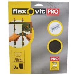 FLEXOVIT - Toile émeri - Lot De 3 - Moyen