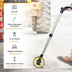 Odomètre Electronique - Roue De Mesure Avec Ecran Digital - Aluminium - Manche Télescopique -Promos Outil Virtuose Magasin 13376966 3