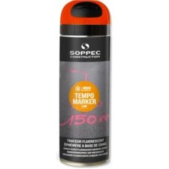 TRACEUR EVENEMENTIEL ORANGE FLUO EPHEMERE 1 MOIS FLUORESCENT SOPPEC TEMPO MARKER - 141716O
