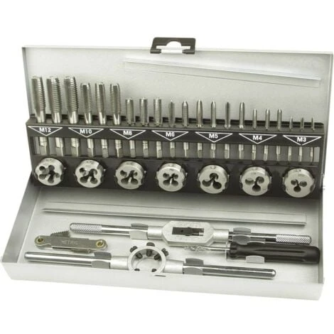 Brüder Mannesmann M53250-B Kit De Taraudage 32 Pièces 3 Brüder Mannesmann M53250-B Kit De Taraudage 32 Pièces