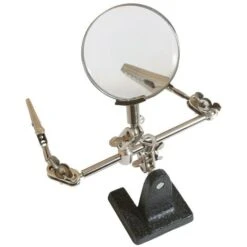 LOUPE SUR SUPPORT MAINS LIBRES 63 MM, GROSS. X2,5 SILVERLINE 633830