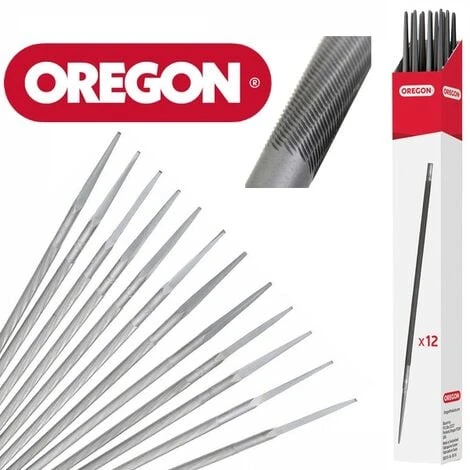 Lot De 12 Limes Rondes Affûtage Oregon 4.8mm 3 Lot De 12 Limes Rondes Affûtage Oregon 4.8mm