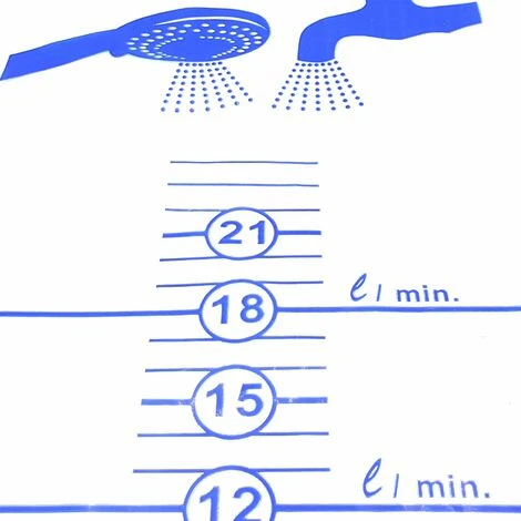 Débit Sac Robinet Pomme Douche Facile Économisant L'eau Outil Mesure 0-24 L/min 6 Débit Sac Robinet Pomme Douche Facile Économisant L'eau Outil Mesure 0-24 L/min – Image 4