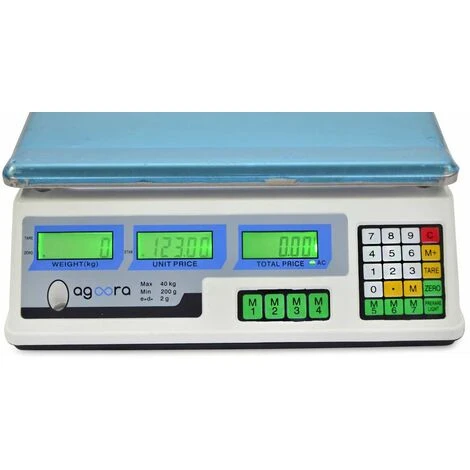 AgoraDirect - Balance Numeriqué 40kg/2g, Plate-forme En Acier Inoxydable 33x24cm, Batterie Rechargeable, Double Affichage Lcd 5 AgoraDirect - Balance Numeriqué 40kg/2g, Plate-forme En Acier Inoxydable 33x24cm, Batterie Rechargeable, Double Affichage Lcd – Image 3