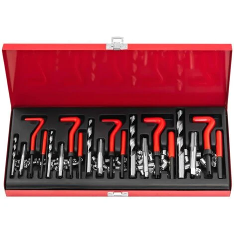 MSW Kit De Réparation De Filetage Coffret Professionnel Helicoil M5 M6 M8 M10 M12 4 MSW Kit De Réparation De Filetage Coffret Professionnel Helicoil M5 M6 M8 M10 M12 – Image 2