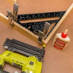 Outil De Mesure D'angle D'arrêt De Règle De Triangle D'alliage D'aluminium De Rapporteur De Triangle Professionnel Métrique De 30 CM LangRay -Promos Outil Virtuose Magasin 25541667 5