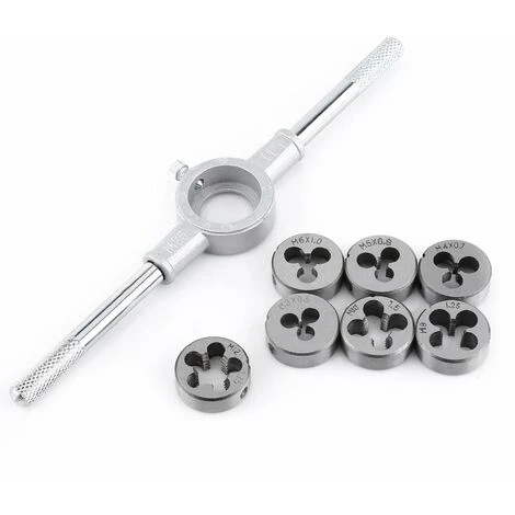 8pcs Taraud Et Filières Matrice Métrique Clé M25 3 8pcs Taraud Et Filières Matrice Métrique Clé M25