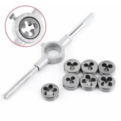 8pcs Taraud Et Filières Matrice Métrique Clé M25 10 8pcs Taraud Et Filières Matrice Métrique Clé M25 -Promos Outil Virtuose Magasin 27114909 4