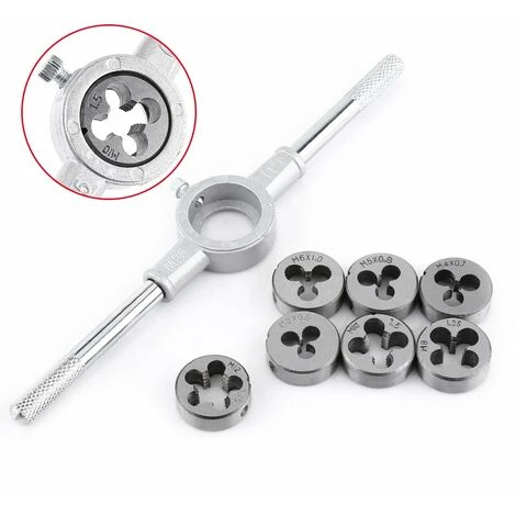 8pcs Taraud Et Filières Matrice Métrique Clé M25 6 8pcs Taraud Et Filières Matrice Métrique Clé M25 – Image 4