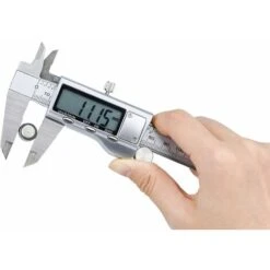 LITZEE 150 Mm Pied à Coulisse Numérique Caliper Vernier, Pied à Coulisse Digital Grand Écran LCD Précision Réglable Avec Un Pile De Rechange Et Tournevis -Promos Outil Virtuose Magasin 27807231 2