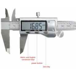 LITZEE 150 Mm Pied à Coulisse Numérique Caliper Vernier, Pied à Coulisse Digital Grand Écran LCD Précision Réglable Avec Un Pile De Rechange Et Tournevis -Promos Outil Virtuose Magasin 27807231 4