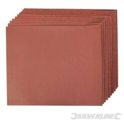 Silverline Feuilles Abrasives En Corindon, 10 Pcs, Grains : 4 X 60, 2 X 80, 2 X 120 Et 2 X 240, 4 X 60. 2 X 80. 2 X 120 Et 2 X 240