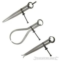Silverline Compas à Ressort, 3 Pcs, 3 Pcs