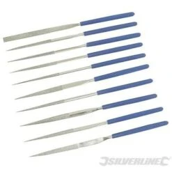 Silverline Limes Aiguilles Diamantées, 10 Pcs, 10 Pcs