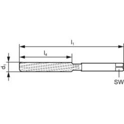 Alésoir à Main DIN206 HSS Forme B 10