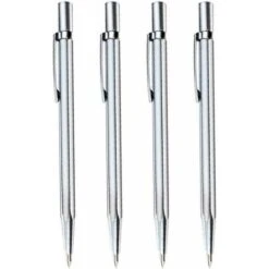 LangRay Lot De 4 Stylos Pointe Carbure De Tungstène Gravure Acier Inoxydable Céramique Verre