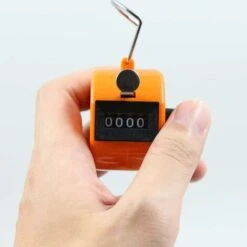 AIDUCHO Compteur Manuel 4 Chiffres Lot De 2 Compteur Mécanique Sans Batterie Orange Et Bleu, 4,3 Cm X 4,3 Cm X 5,2 Cm, 29g,Tours/Sport/Entraîneur/école/événement,Petit Et Facile à Transporter. -Promos Outil Virtuose Magasin 33917035 5
