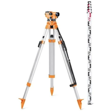 Pack Niveau Optique N32 SET + Trépied + Mire GEO FENNEL- Grossissement 32 X - 200532 3 Pack Niveau Optique N32 SET + Trépied + Mire GEO FENNEL- Grossissement 32 X - 200532