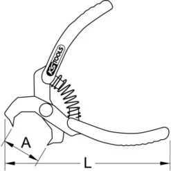 Ks Tools Pince à Agrafes Coudée, 100 Mm -Promos Outil Virtuose Magasin 36913055 4