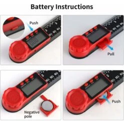 Rapporteur Numérique Règle D'Angle Numérique Goniomètre Numérique 360 ° Avec Grand écran LCD Outil De Mesure De Règle (200mm) GrooFoo -Promos Outil Virtuose Magasin 38228102 5