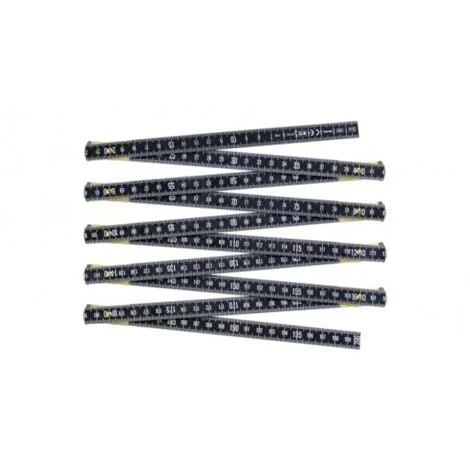 JOUANEL - Mesure Pliante En Dural, Graduation Ineffaçable 2 M, Finition Noir - Réf: MA2N 3 JOUANEL - Mesure Pliante En Dural, Graduation Ineffaçable 2 M, Finition Noir - Réf: MA2N