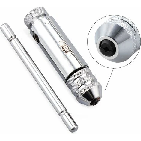 Tarauds à Main, Clé à Taraud Réglable, Clé Pour Porte-taraud à Poignée En T Avec 5 Pièces HSS M3-M8 Taraud à Filetage Métrique 7 Tarauds à Main, Clé à Taraud Réglable, Clé Pour Porte-taraud à Poignée En T Avec 5 Pièces HSS M3-M8 Taraud à Filetage Métrique – Image 5