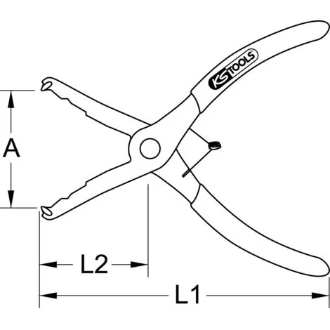 KS TOOLS Pince Pour Clips Trim, 35°, 190mm 7 KS TOOLS Pince Pour Clips Trim, 35°, 190mm – Image 5