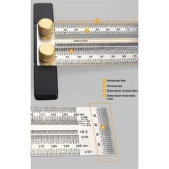 Règle T Pour Le Travail Du Bois De Haute Précision,Règle De Traçage Outils De Marquage De Menuiserie (300mm) -Promos Outil Virtuose Magasin 42236407 4