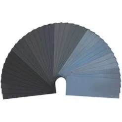 Lot De 36 Papier De Verre,Papier Abrasif 23 X 9.3cm à Sec à L'Eau 320/400/ 600/800/ 1000/1200/ 1500/2000/ 2500/3000/ 4000/5000 (3 X 12) Feuilles/Grains GrooFoo