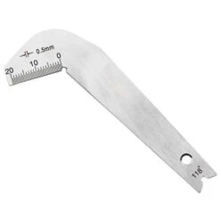 Calibre D'affûtage Pour Foret Hélicoïdal Fontainebleau，Soutenamment 118 Torsions Degré Forets Angle Gage Broyage Centre Gauge Outils Affûtage Coin En Acier Inoxydable Bord Avant Mesure En Permanence，1