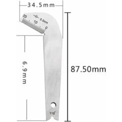 Calibre D'affûtage Pour Foret Hélicoïdal Fontainebleau,Soutenamment 118 Torsions Degré Forets Angle Gage Broyage Centre Gauge Outils Affûtage Coin En Acier Inoxydable Bord Avant Mesure En Permanence,1 11 Calibre D'affûtage Pour Foret Hélicoïdal Fontainebleau,Soutenamment 118 Torsions Degré Forets Angle Gage Broyage Centre Gauge Outils Affûtage Coin En Acier Inoxydable Bord Avant Mesure En Permanence,1 -Promos Outil Virtuose Magasin 42714029 5