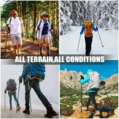 Bâtons De Randonnée,Versailles 1 Pcs De Bâtons De Marche Nordique, Réglables 110-130cm Bâtons De Randonnée Légers, Pliables Et Réglables En Aluminium Télescopiques Faciles Pour La Randonnée -Promos Outil Virtuose Magasin 43589217 5