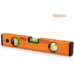 TACKLIFE Niveau à Bulle Antistatique En Alliage D'aluminium Avec Niveau à Bulle Magnétique Mesure 30 Cm Horizontale / Verticale / 45 ° (Précision: 0,75 Mm / M) - MT-L03