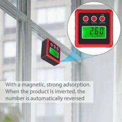 Mesureur Angle Mesure Angle Digital LCD Goniomètres Numériques Coque Chanfrein Inclinomètre Protractor Imperméable Pour Mesurer L'Angle Voiture Travail -Versailles -Promos Outil Virtuose Magasin 44825035 3