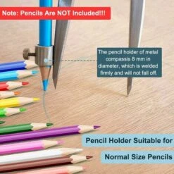 Compas De Mesure, Versailles Compas à Pointes Sèches Diviseur D'aile - Jauge De Marquage Industriel, Grand Compas Professionnel Compas Pointe Avec Aile Et Porte-crayon Pour Menuisier/Dessin/Travail Du -Promos Outil Virtuose Magasin 45190862 5