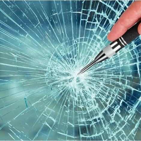 Pointeau Automatique, Versailles Poinçons Centraux à Ressort, Outil De Briseur De Perforation à Impact Réglable, Poinçon Central Automatique Pour Fenêtre, Verre, Métal Avec 2 Pointes De Rechange 6 Pointeau Automatique, Versailles Poinçons Centraux à Ressort, Outil De Briseur De Perforation à Impact Réglable, Poinçon Central Automatique Pour Fenêtre, Verre, Métal Avec 2 Pointes De Rechange – Image 4