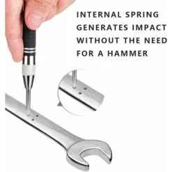 Pointeau Automatique, Versailles Poinçons Centraux à Ressort, Outil De Briseur De Perforation à Impact Réglable, Poinçon Central Automatique Pour Fenêtre, Verre, Métal Avec 2 Pointes De Rechange 11 Pointeau Automatique, Versailles Poinçons Centraux à Ressort, Outil De Briseur De Perforation à Impact Réglable, Poinçon Central Automatique Pour Fenêtre, Verre, Métal Avec 2 Pointes De Rechange -Promos Outil Virtuose Magasin 45202587 5