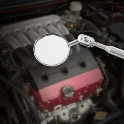 Miroir Télescopique, Versailles Miroir D'Inspection Télescopique Outil De Réparation Rétractable De Miroir Outil Télescopant De Main Avec La Poignée Pour Des Voitures De Mécanique(30X600mm) -Promos Outil Virtuose Magasin 45429696 4