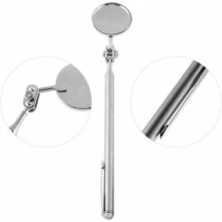 Miroir Télescopique, Versailles Miroir D'Inspection Télescopique Outil De Réparation Rétractable De Miroir Outil Télescopant De Main Avec La Poignée Pour Des Voitures De Mécanique(30X600mm) -Promos Outil Virtuose Magasin 45429696 5