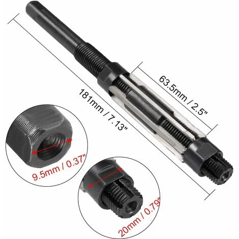 Sourcing Map Alésoir à Main Réglable Haute Vitesse Acier H8 6 Flûtes Droites Fraisage Outil,Irisfr( 19-21 Mm) 4 Sourcing Map Alésoir à Main Réglable Haute Vitesse Acier H8 6 Flûtes Droites Fraisage Outil,Irisfr( 19-21 Mm) – Image 2