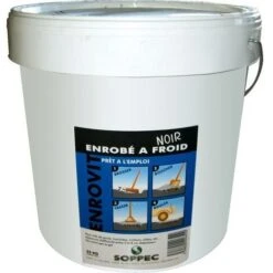 Enrobé à Froid Enrovit Noir - Seau De 25 Kg