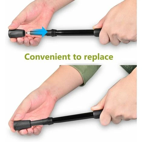 Protecteur En Caoutchouc Embouts Pour Bâtons De Marche Nordique Trekking Protecteurs Pour Asphalte Tampon Pour Bâtons De Trekking Fontainebleau Noir 6 Pièces 5 Protecteur En Caoutchouc Embouts Pour Bâtons De Marche Nordique Trekking Protecteurs Pour Asphalte Tampon Pour Bâtons De Trekking Fontainebleau Noir 6 Pièces – Image 3