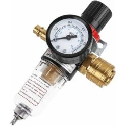 Régulateur D'air 1/4, 1/4 - Filtre à Air - Compresseur D'humidité - Séparateur D'eau Et D'huile - Régulateur De Pression - Lubrifiant Pour Compresseur Et Outils à Air Fontainebleau