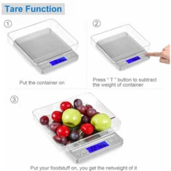0.1g-500g Balance De Cuisine Électrique Précise, Poids Des Aliments, Mesure De La Balance Multifonction Balance De Poche/Balances De Bijoux, Haute PréCision Écran LCD Rétroéclairé, Avec 2 Plateaux 9 0.1g-500g Balance De Cuisine Électrique Précise, Poids Des Aliments, Mesure De La Balance Multifonction Balance De Poche/Balances De Bijoux, Haute PréCision Écran LCD Rétroéclairé, Avec 2 Plateaux -Promos Outil Virtuose Magasin 53306555 3
