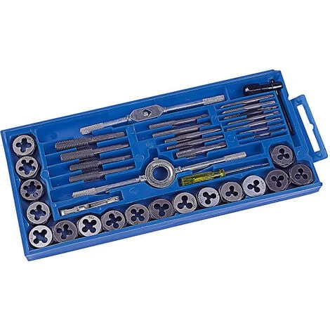 Coffret 40 Pièces 17 Tarauds - 17 Filières 3 Coffret 40 Pièces 17 Tarauds - 17 Filières