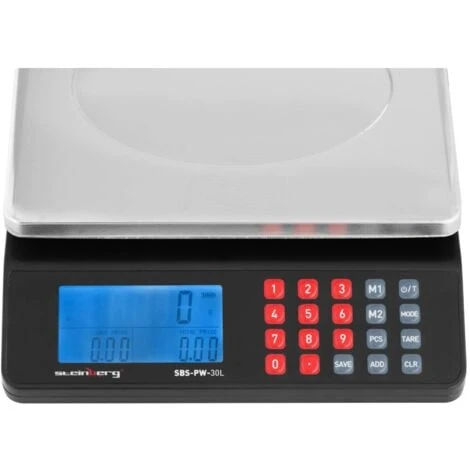 Balance Poids-Prix Balance De Contrôle 30 Kg Écran LCD Boutons Mémoire 4 Balance Poids-Prix Balance De Contrôle 30 Kg Écran LCD Boutons Mémoire – Image 2